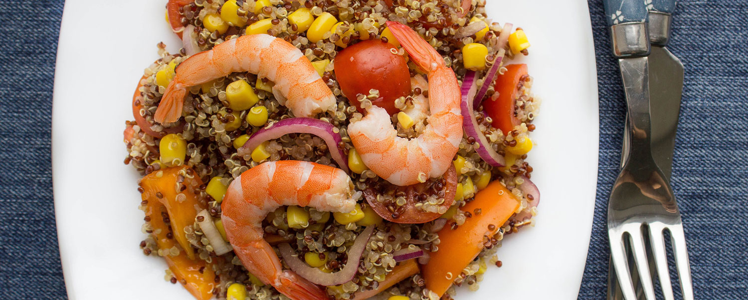 Quinoa con camarones – IMUSA – La experta en cocina colombiana